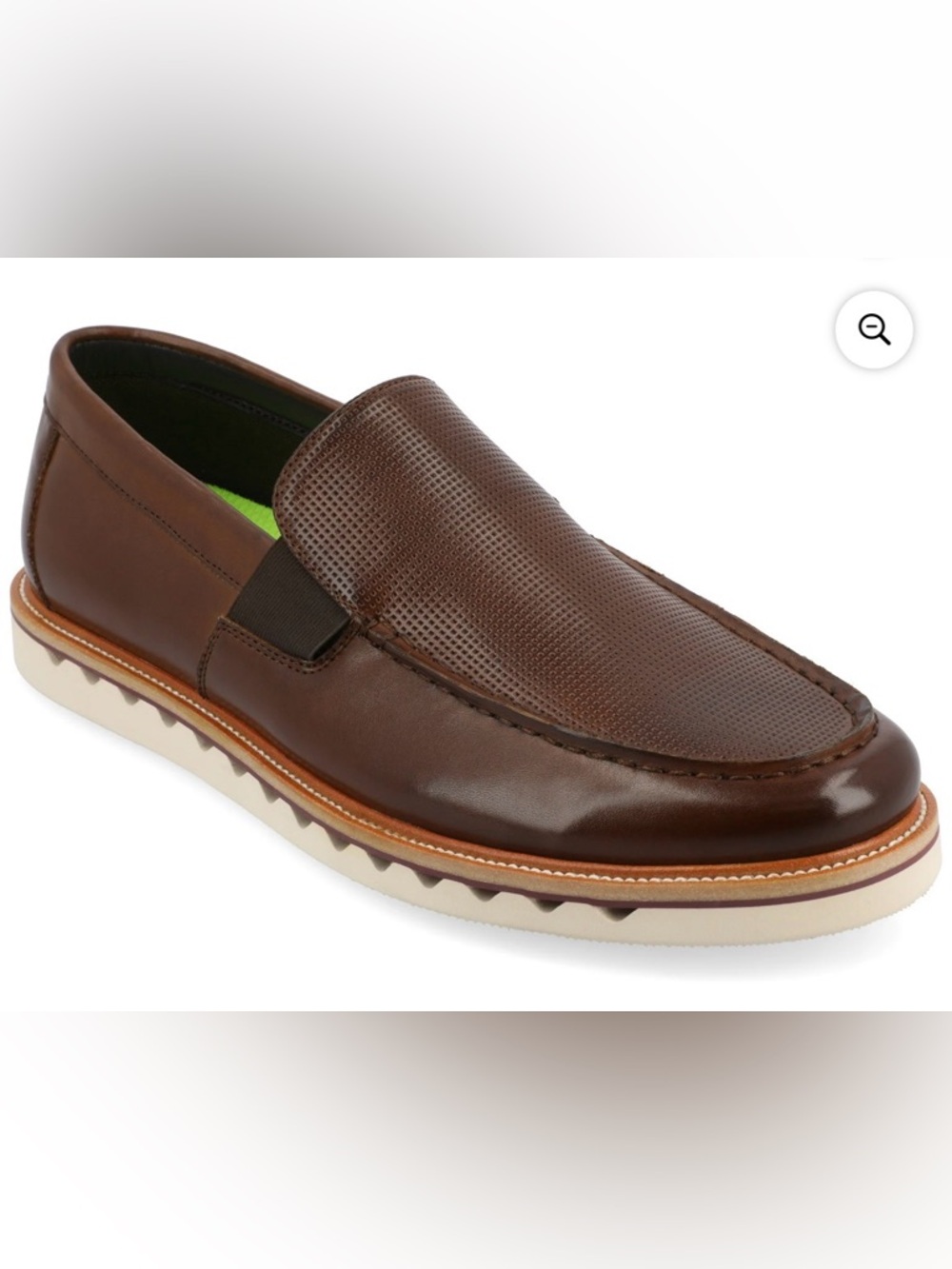 Vance Co Dallas Mens Brown Slip On‎ Loafers Tru Comfort Foam Shoes Size 11.5